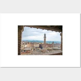 Siena window with a view Posters and Art